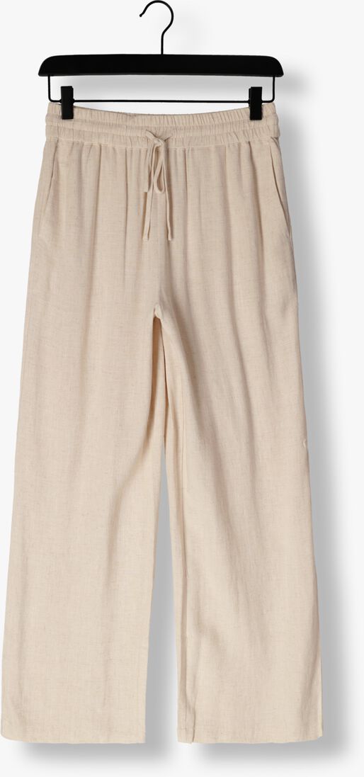 SELECTED FEMME beige selected femme wijde broek slfviva-gulia hw long linen pant noos
