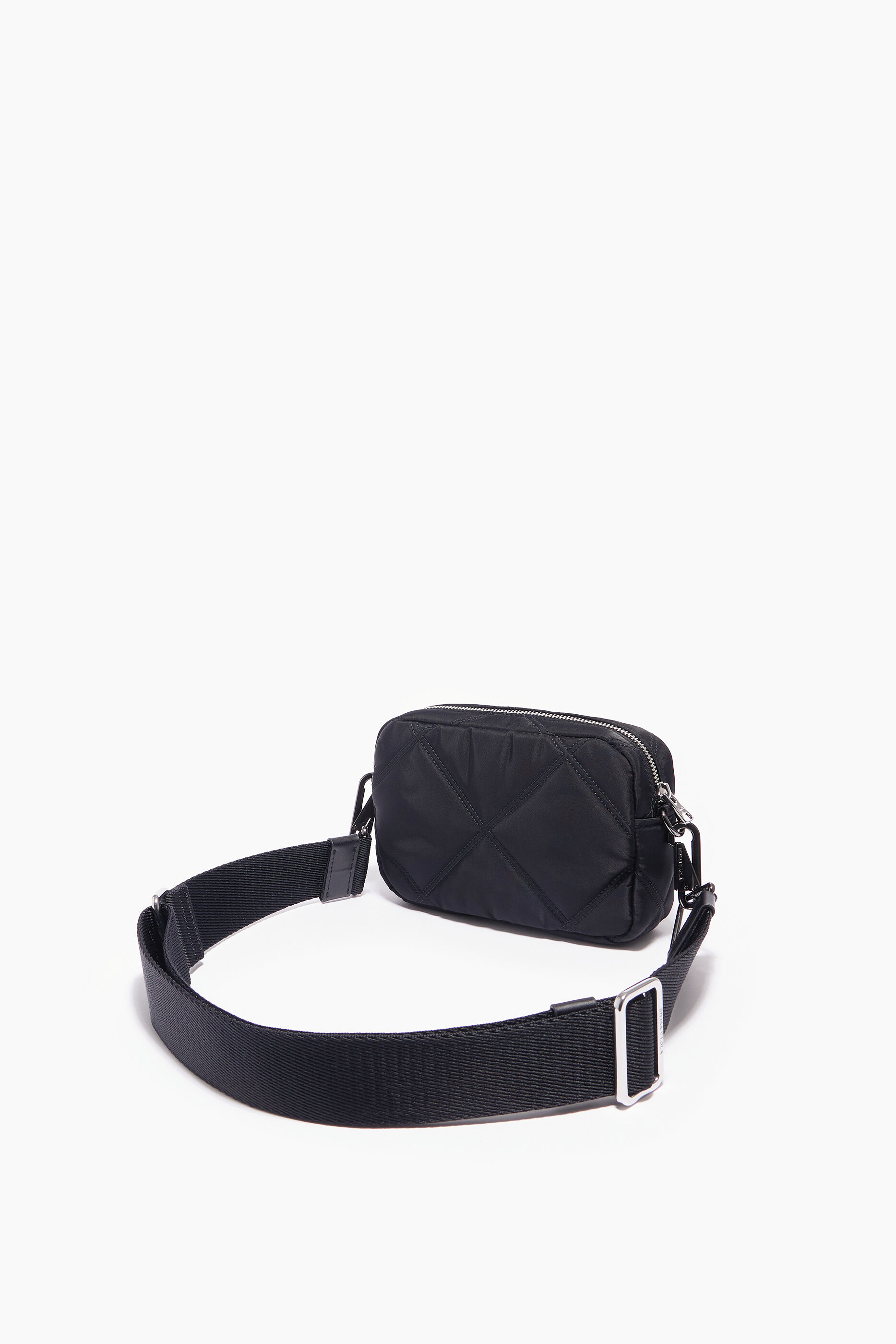Bolsa de ombro acolchoada tamanho XS em nylon preto