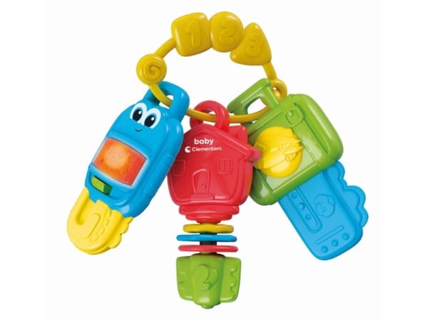 Baby Mulri Activity Key Sound & Lights, Gir fra seg lyd, Batterier kreves, Flerfarget