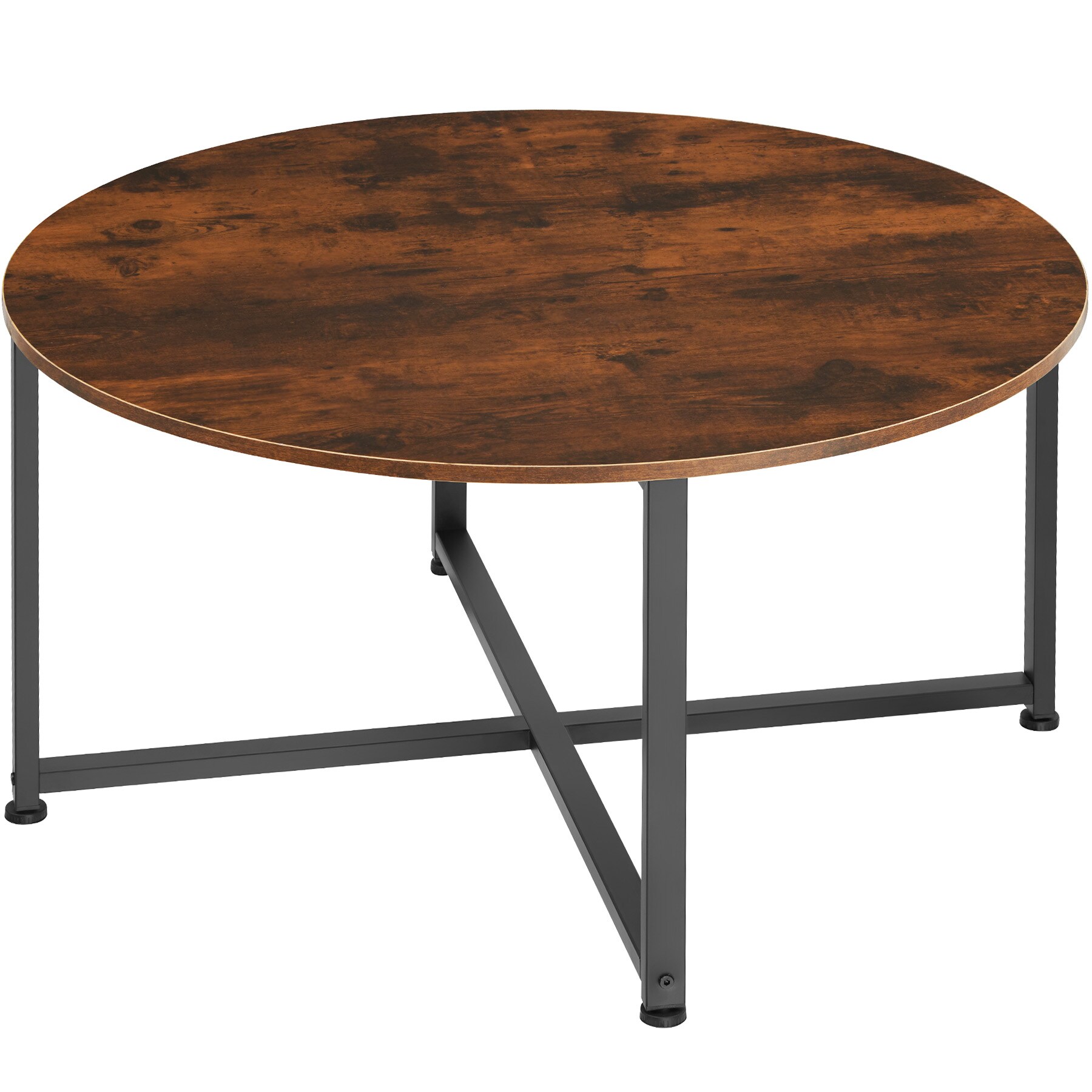tectake® Couchtisch, Industrial Style, rund, 88,5 x 47 cm