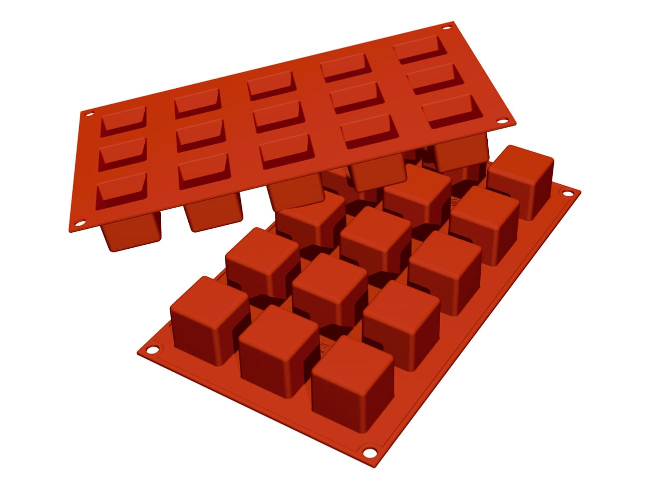 Moule silicone Silicon Flex - 15 mini cubes 3,5 x 3,5 cm - 30 x 17,5 cm - Silikomart