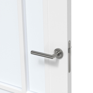 Arne & Bodil binnendeur ABD521 satijnglas - wit afgelakt - glaslat wit