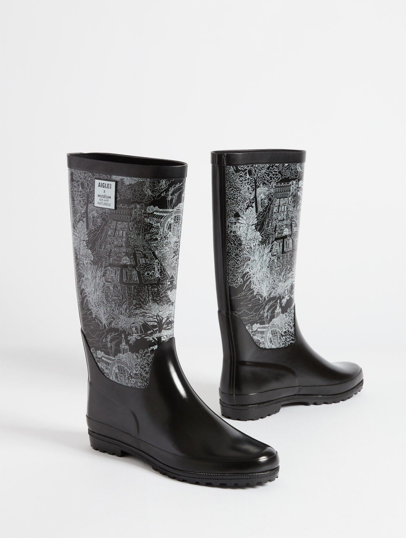 La botte de pluie imprimée BLANC PR1
