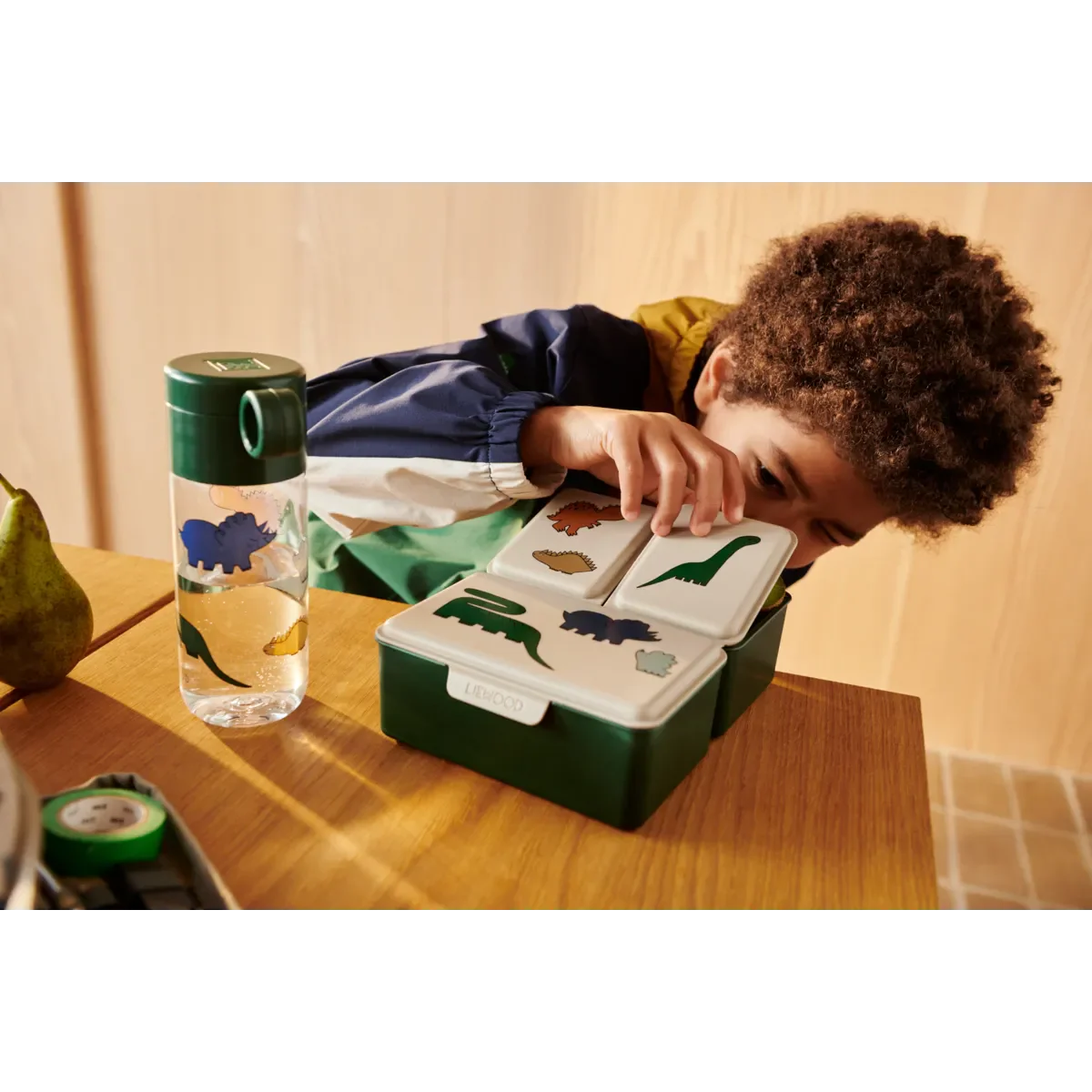 Liewood Driss Lunchbox dinosaurs mist