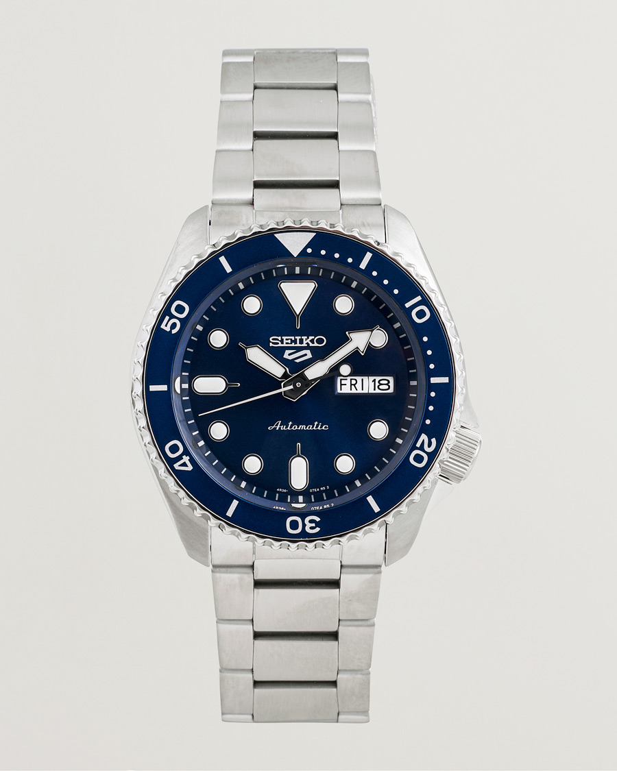 Seiko 5 Sports Automatic Diver Steel 43mm Blue Dial