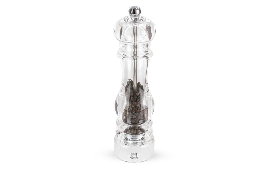 Pfeffermühle Nancy 22 cm, TransparentGewürzmühle für Pfeffer