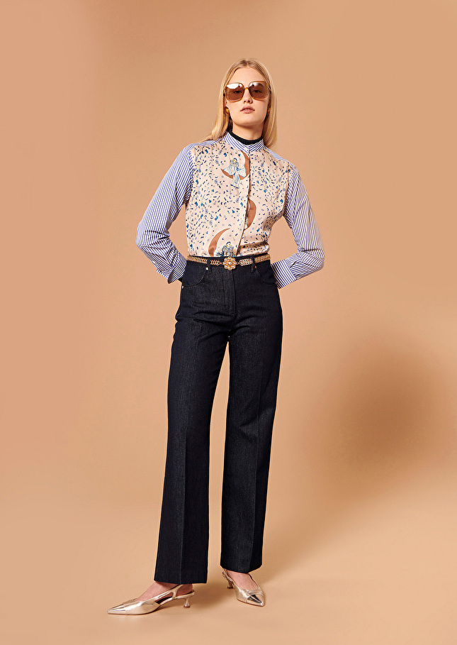 Pantalon Jeromebleu marine en denim