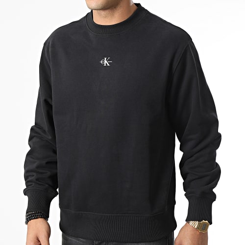 Sweat Crewneck Micro Monologo 2534 Noir