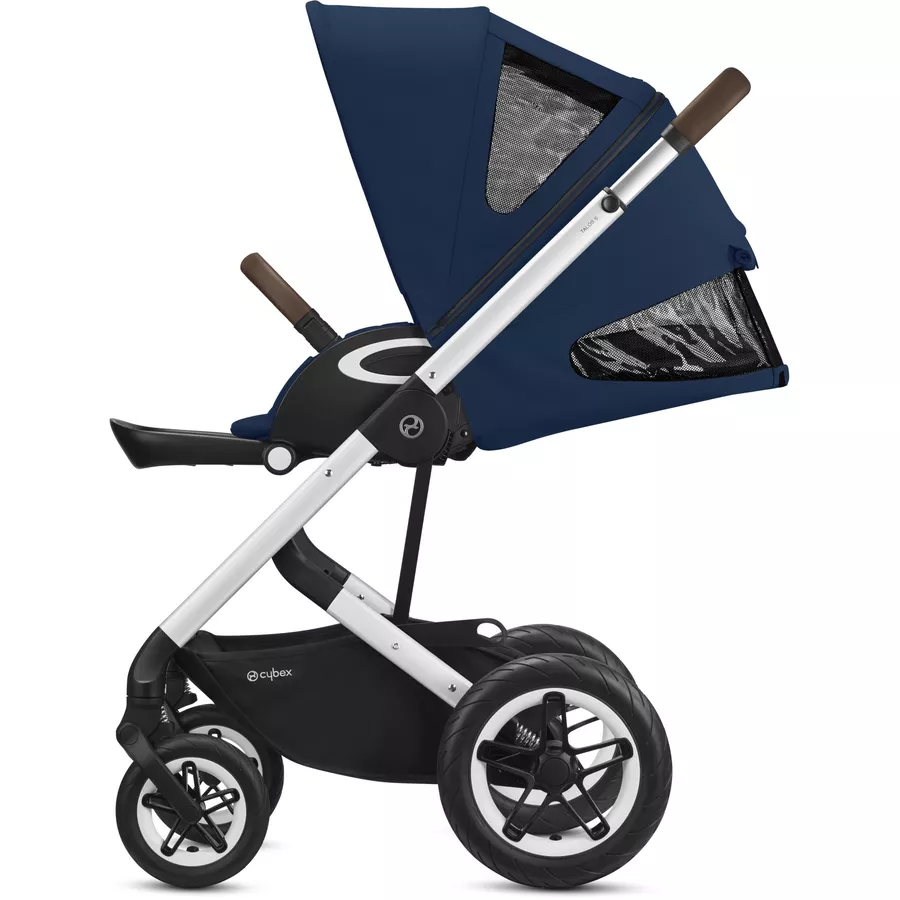 cybex GOLD Kinderwagen Talos S Lux Silver Navy Blue