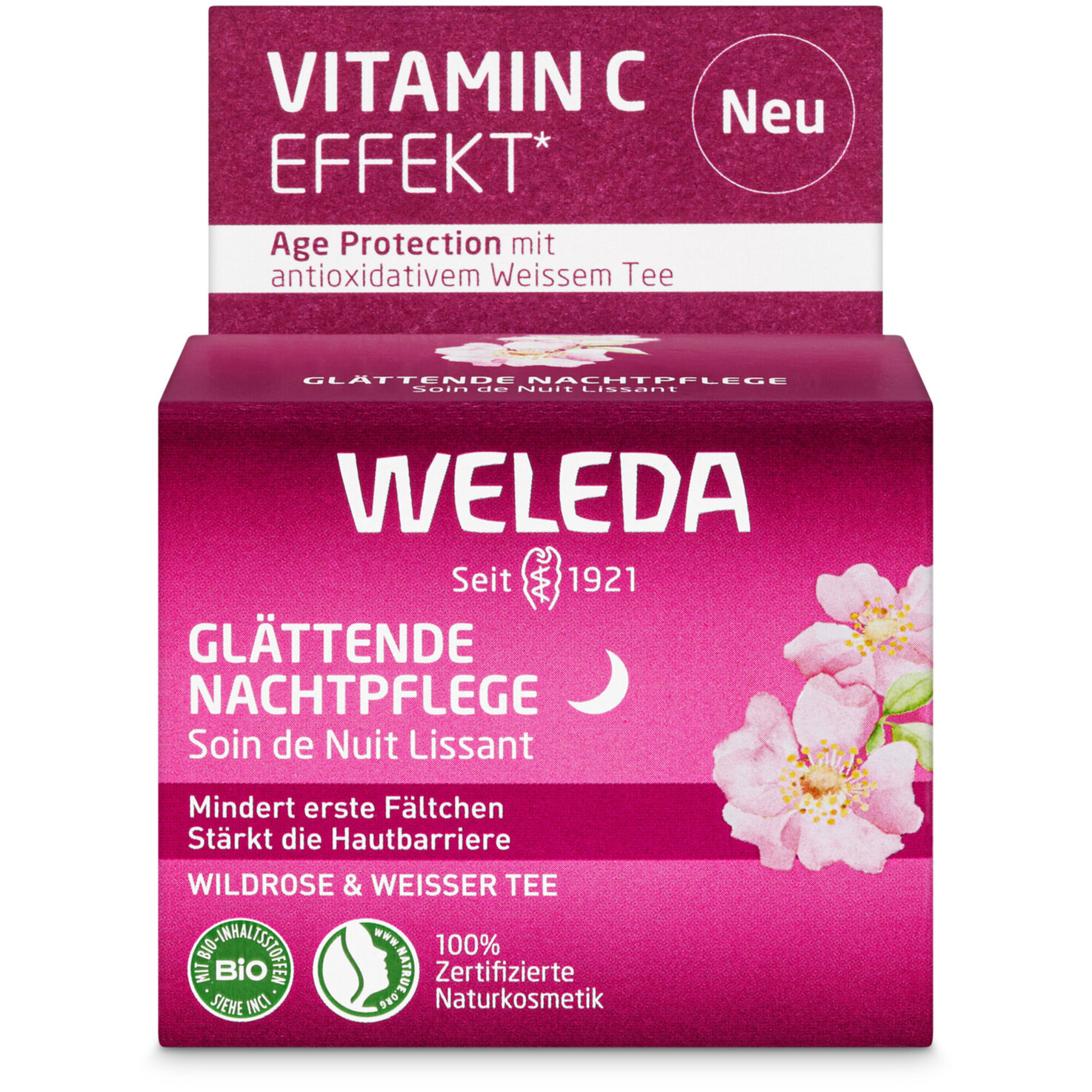 Weleda Glättende Nachtpflege Wildrose & Weisser Tee