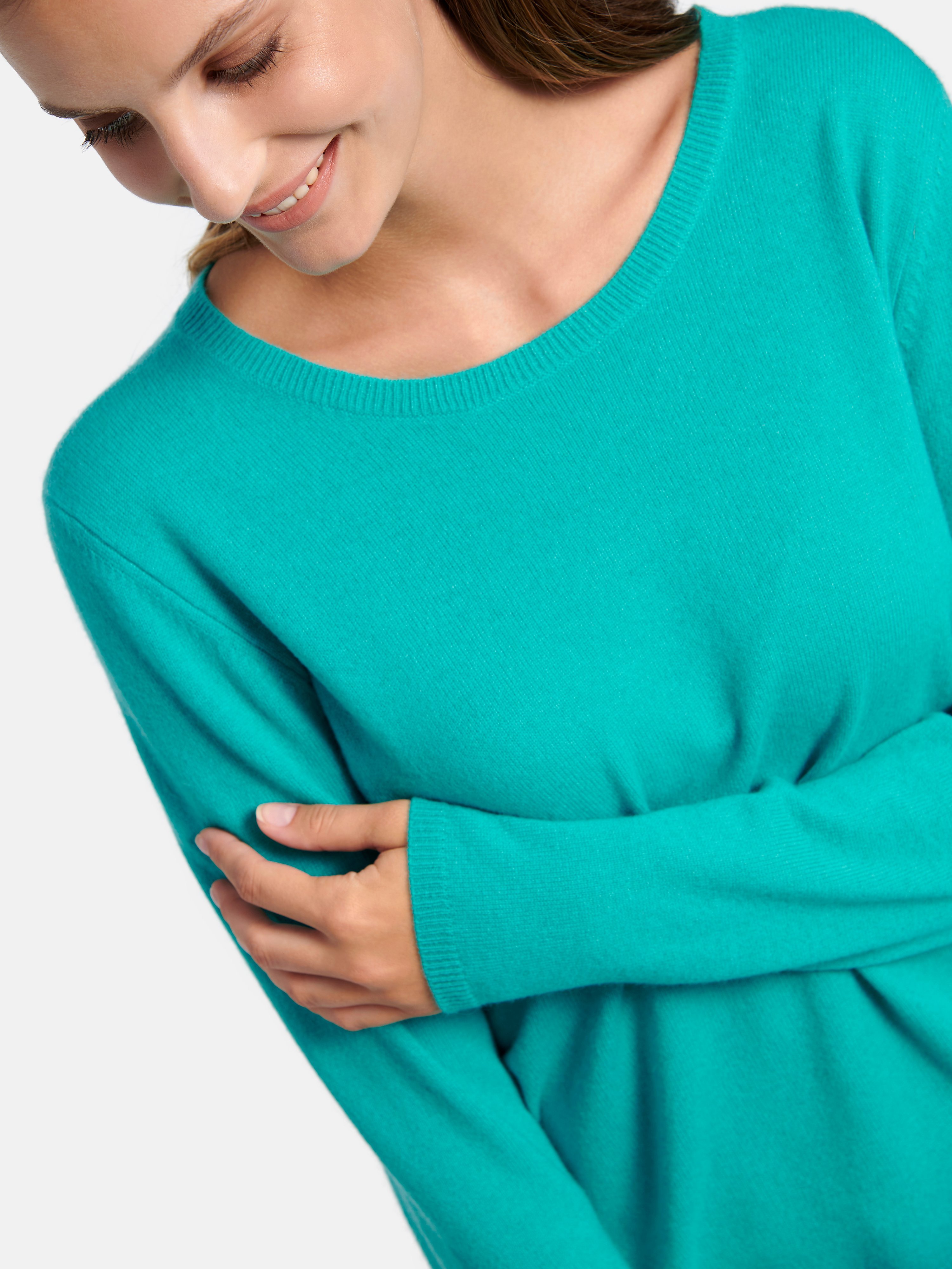 Rundhals-Pullover aus 100% Premium-Kaschmir
