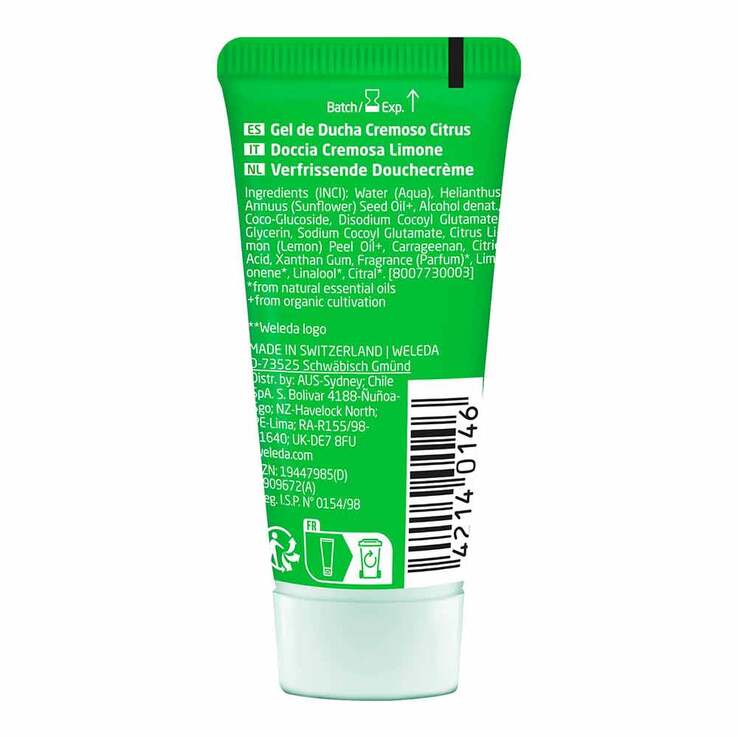 Weleda Refresh Shower Cream Citrus, 20 ml
