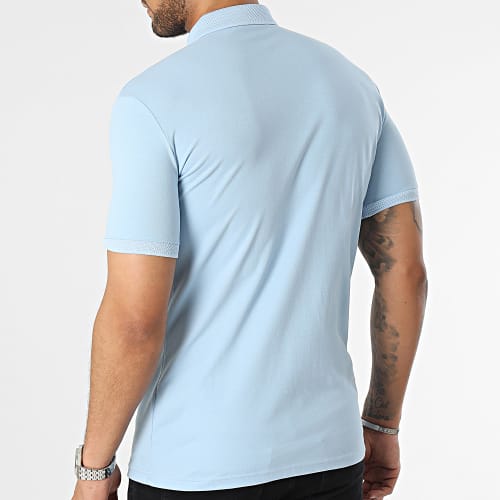 Polo Manches Courtes Bleu Clair