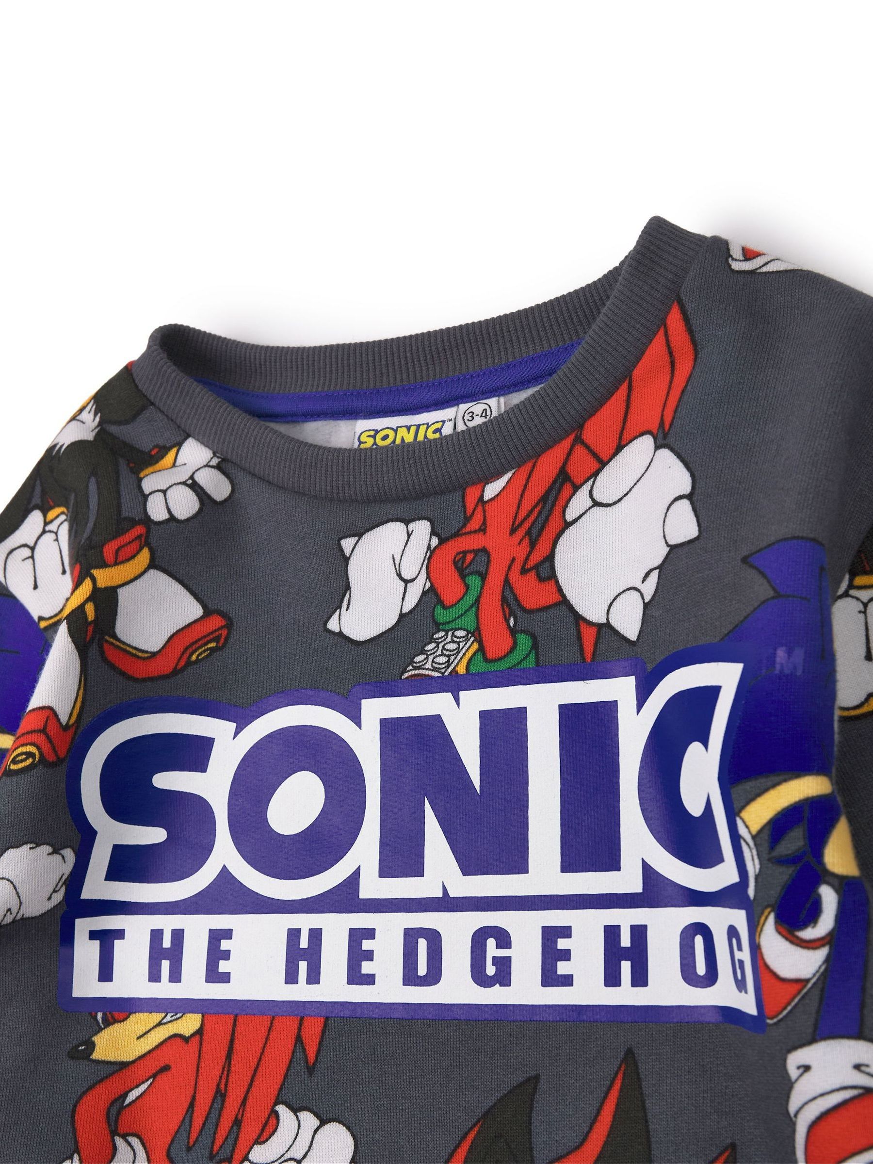 Vanilla Underground Sonic sweatshirt- en shortset voor jongens