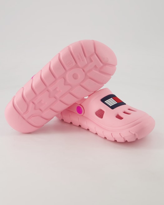 Tommy Hilfiger Flag Sandalen in Rosa