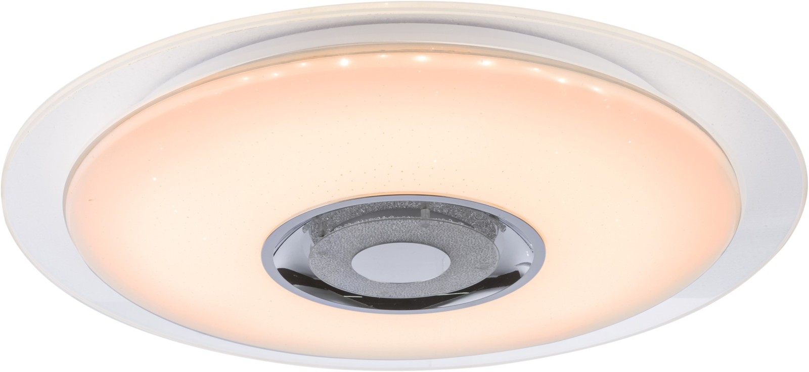 LED-Deckenlampe - weiß-Chrom - Memory - Nachtlicht