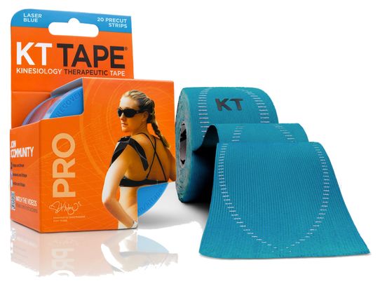 Bande prédécoupée KT TAPE PRO Bleu clair 20 bandes