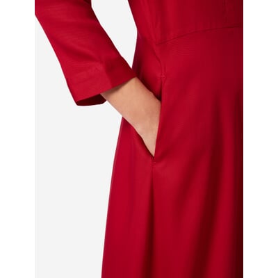 Damen-Midikleid, Rot