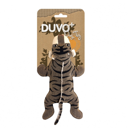 Brinquedo para cães DUVO TIGER em lona, 32 x 18 x 10 cm