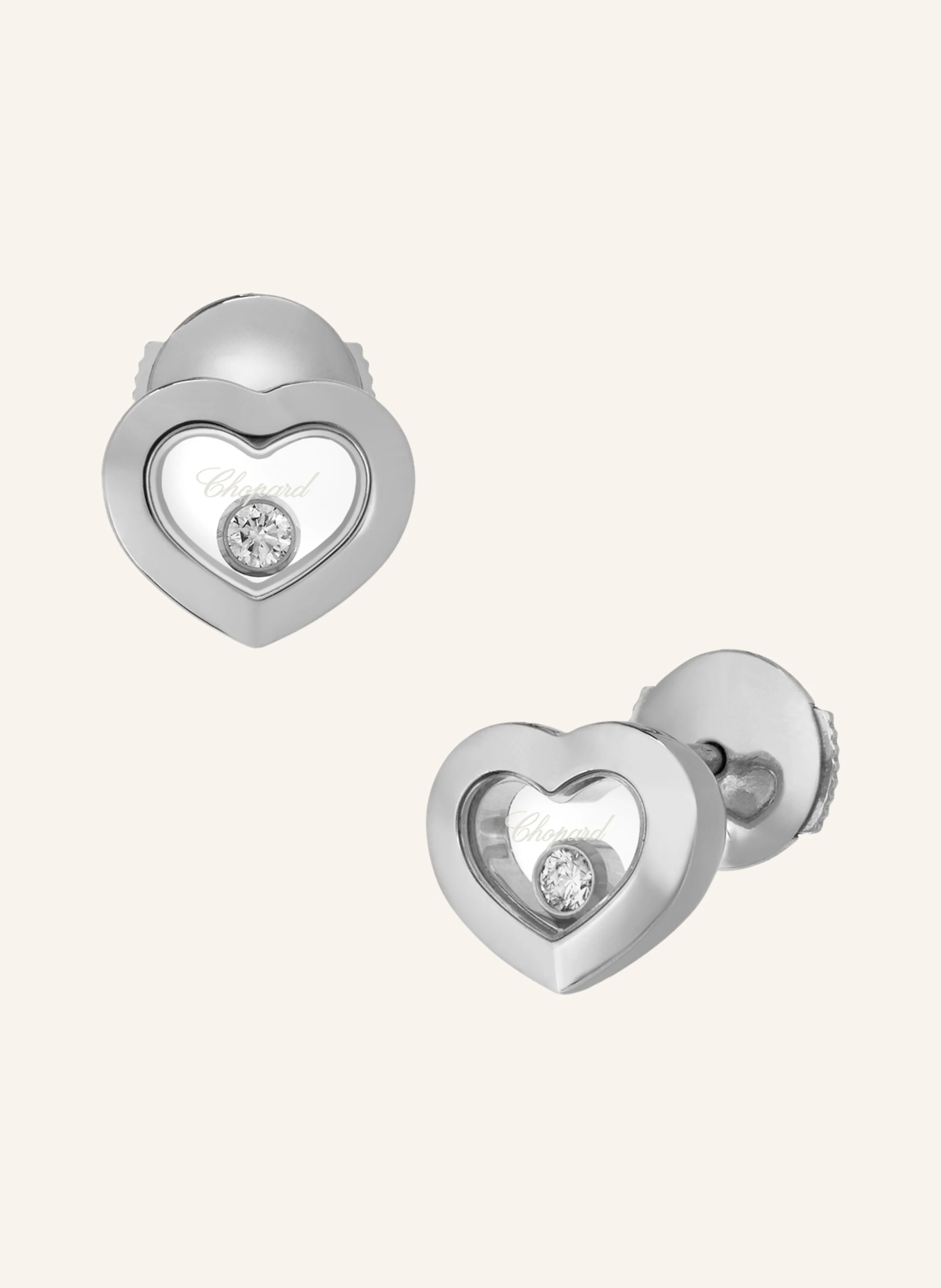 Chopard Ohrring HAPPY DIAMONDS ICONS Ohrringe aus 18 Karat Weißgold und Diamanten