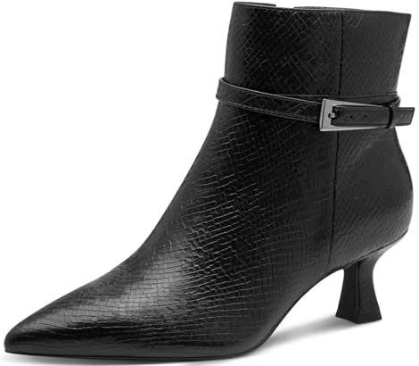Marco Tozzi Dames 2-25327-45 modieuze laarzen, Black STR, 36 EU, Black Str, 36 EU