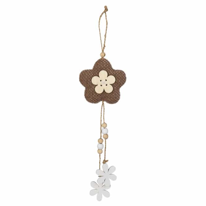 Dekohänger mit Blumen - ca. 36 x 8 x 2,5 cm - 1 Stück