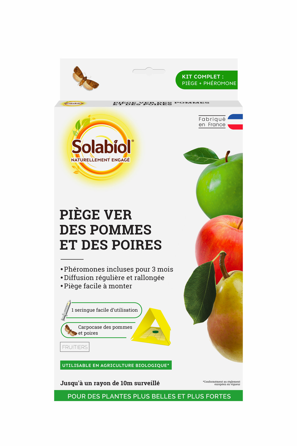 Sopipomme | piège à phéromone |etui 1 piège | vers des pommes et poire