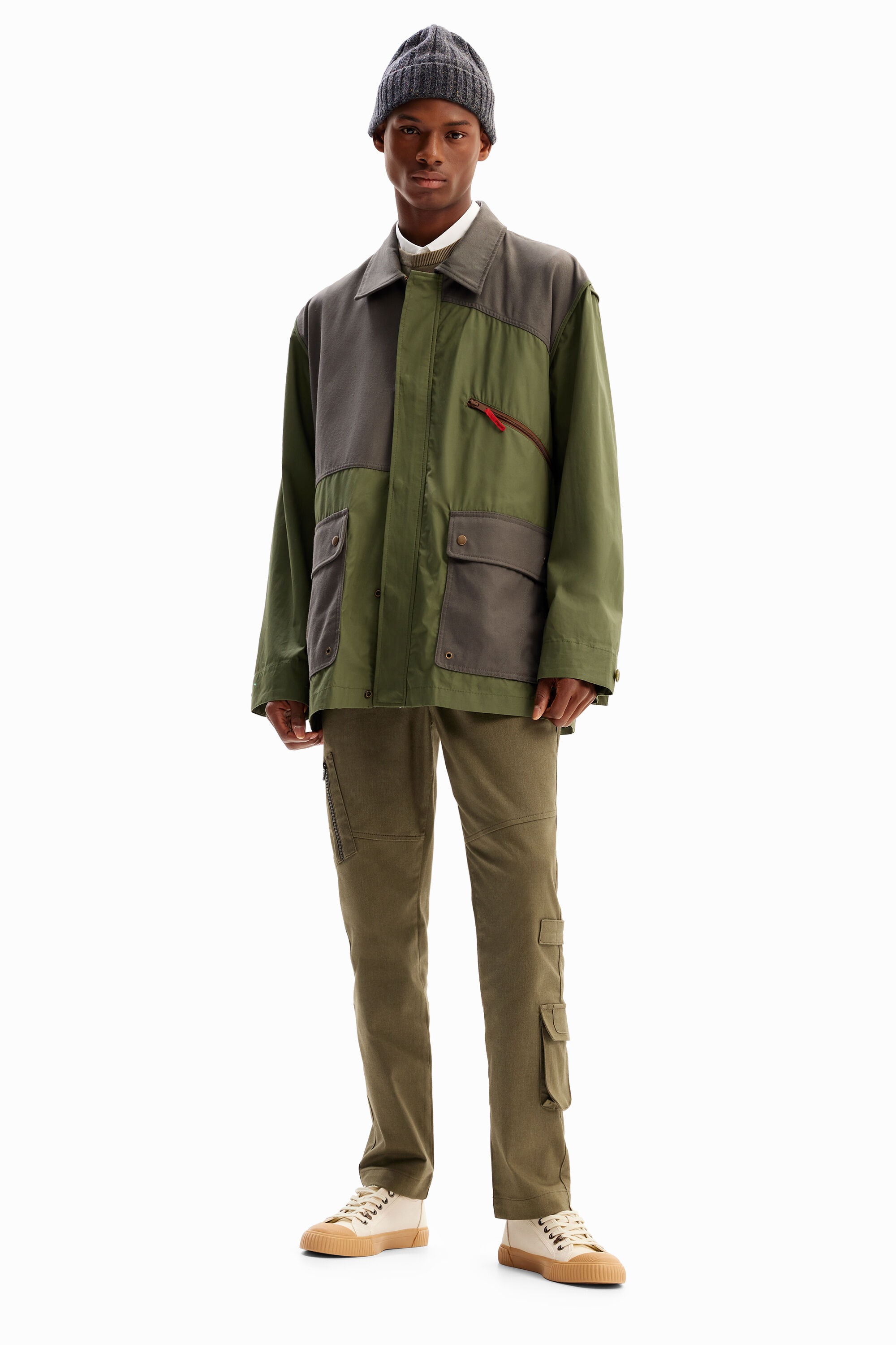 Parka com bolsos