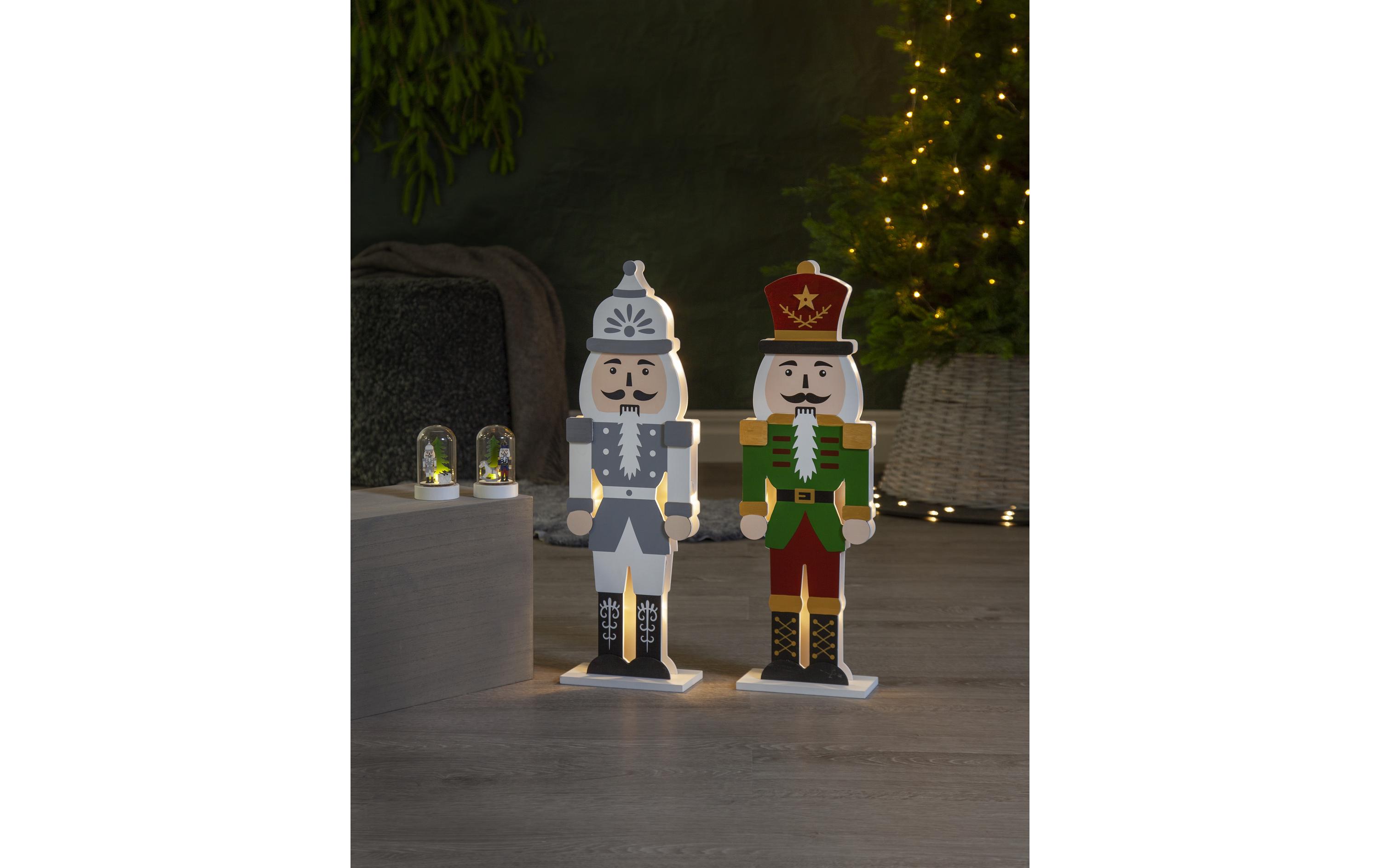 LED-Figur Nussknacker, 9 cm, 2 StückNussknacker im Wald