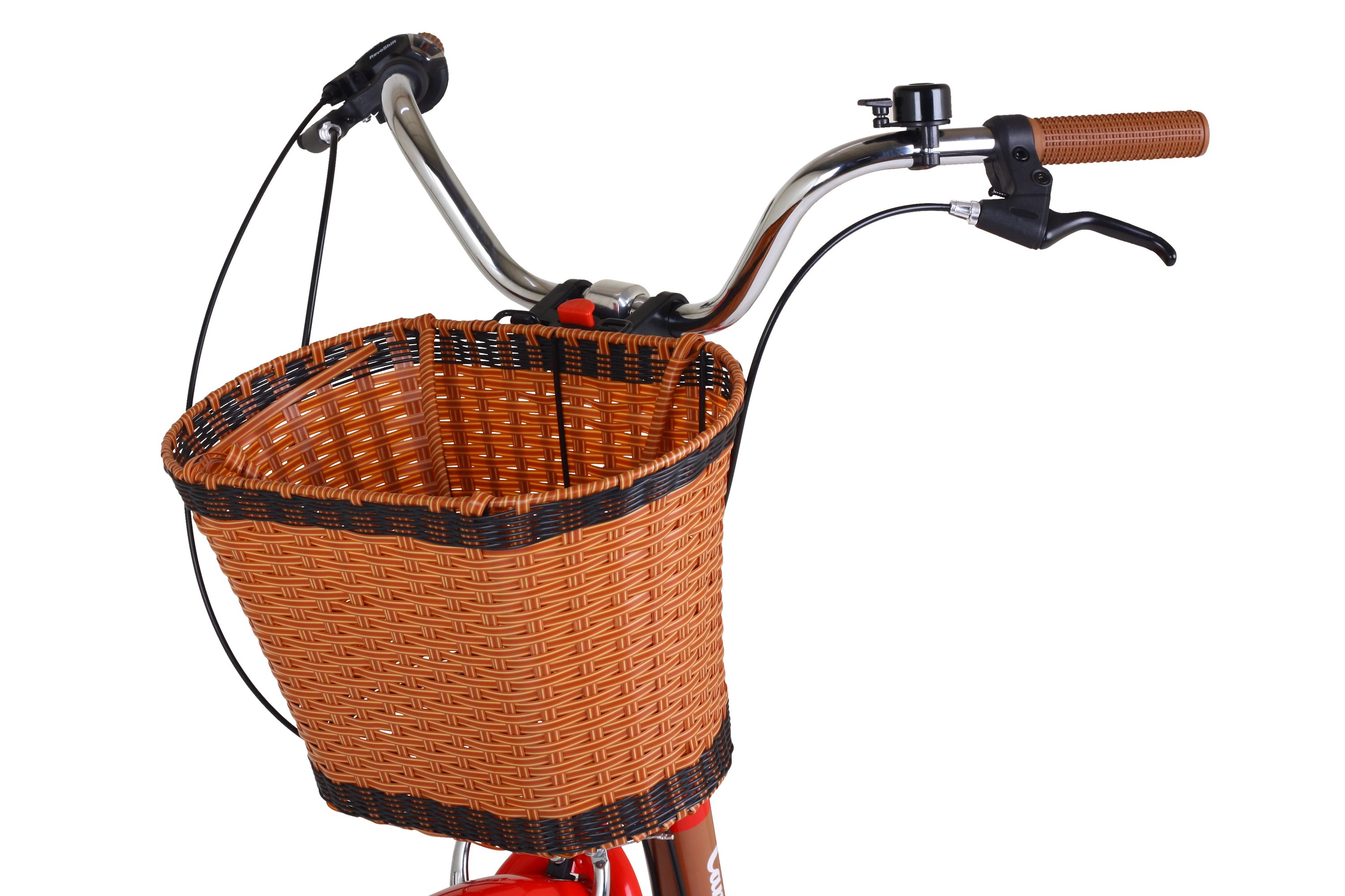 Velokorb vorne braun/schwarz