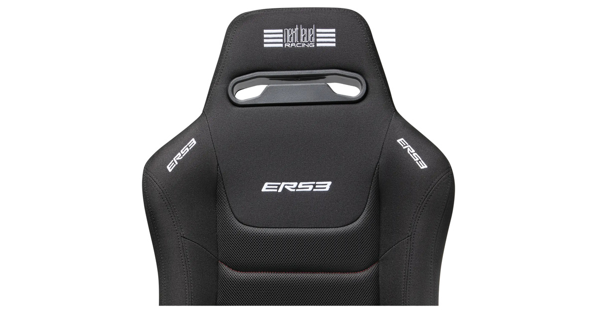 Next Level RacingERS3 Elite Reclining Seat - Fabric & SIMAERO mesh edition racestoel  (Zwart)
