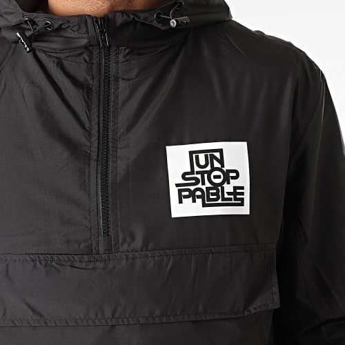 Coupe-Vent Chest And Back Logo Noir