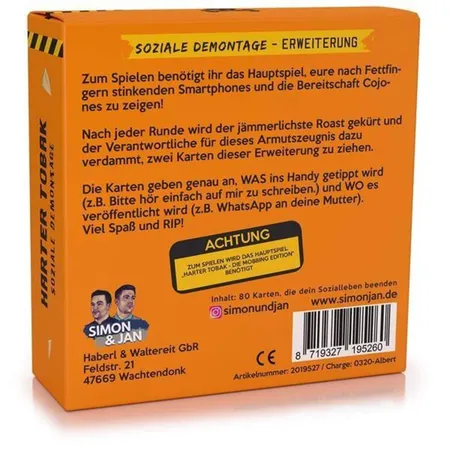 Simon & Jan Harter Tobak Soziale Demontage Erweiterung