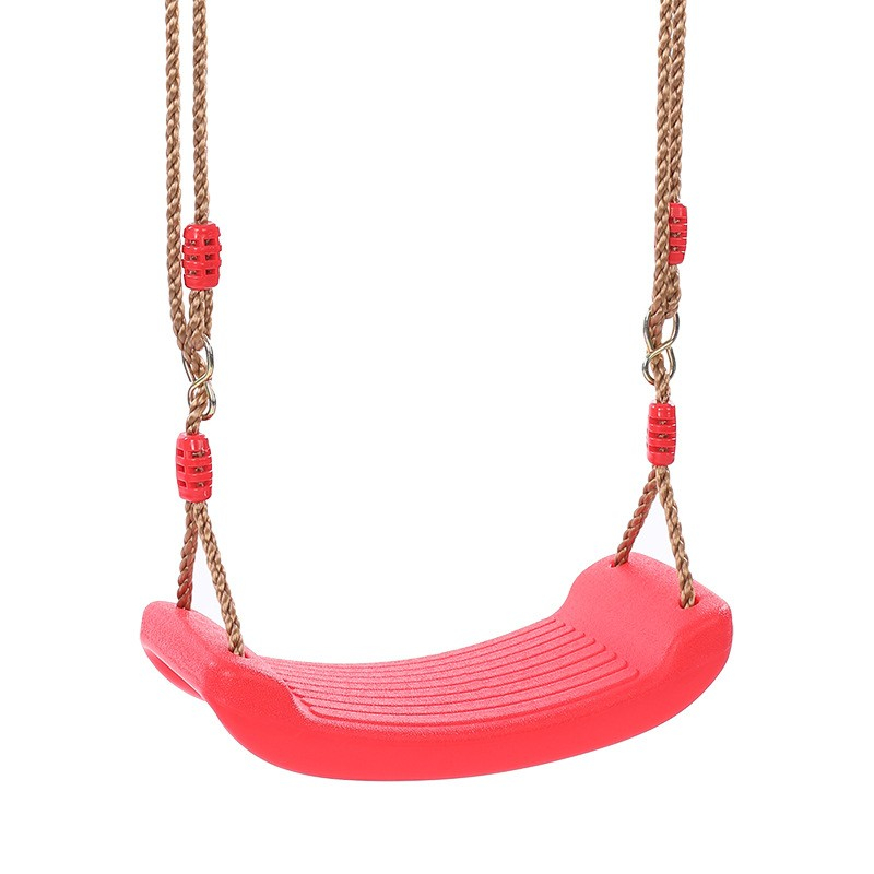 Kinder Schaukel Sitz Outdoor Spielzeug inkl. Verstellbarem Seil   Karabiner Haken - Rot