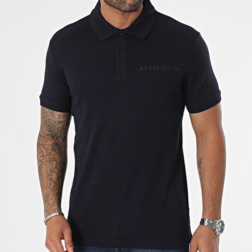 Polo Manches Courtes M4RP66-KBL51 Bleu Marine