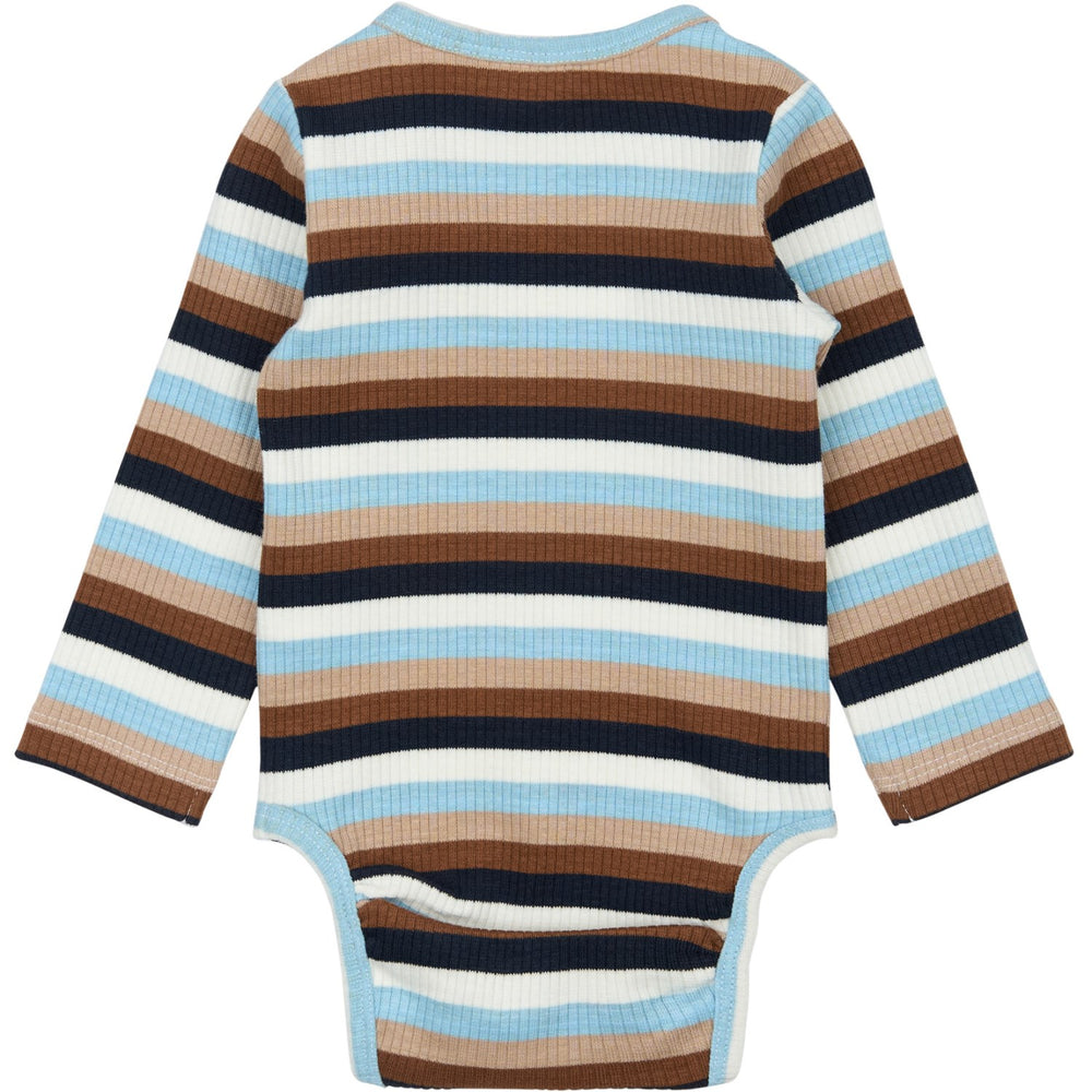Køb THE NEW Siblings Powder Blue Striped TNSBPark L_S Rib Body