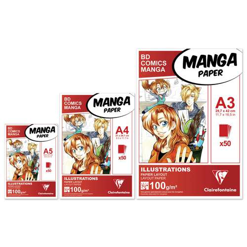Clairefontaine Layoutblock für Manga und Comics