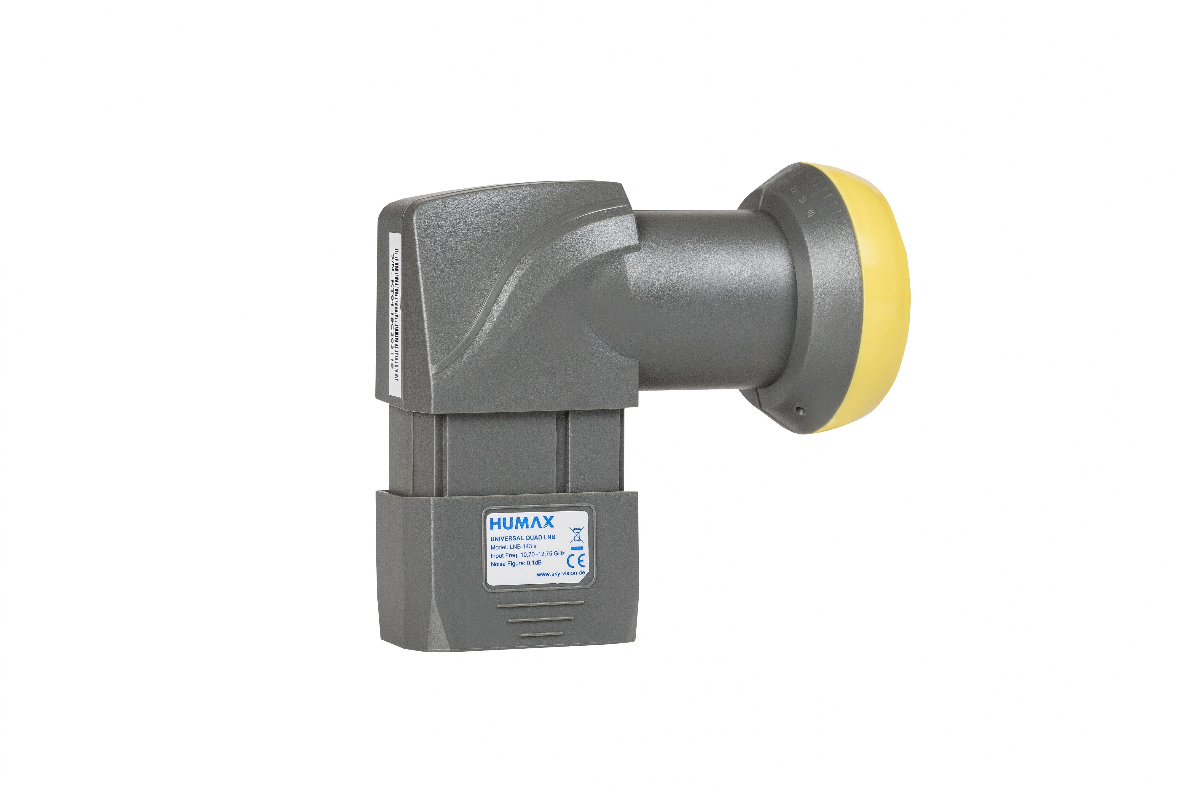 Humax Quad-Universal-LNB, Integrierter Wetterschutz LTE-Filter, Karton