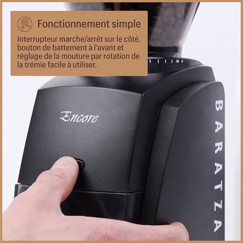 Baratza   Encore 230V Coffee Grinder   Moulin à café électrique, Blanc : Cuisine et Maison