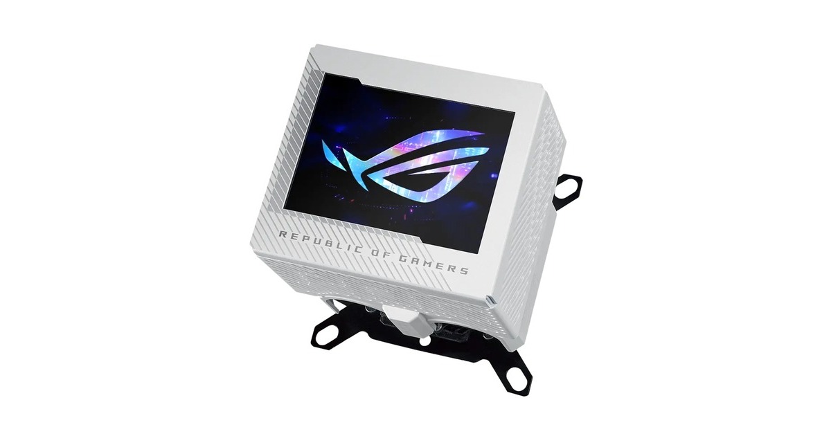 ASUSROG Ryujin III WB White LCD CPU-waterblok waterkoeling  (Wit)