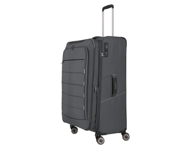 travelite Skaii Trolley L erweiterbar, Grau Reisekoffer