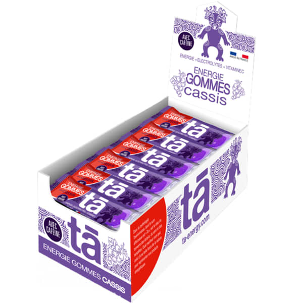 Gels énergétiques TA ENERGY GOMMES CASSIS UNICOLORE