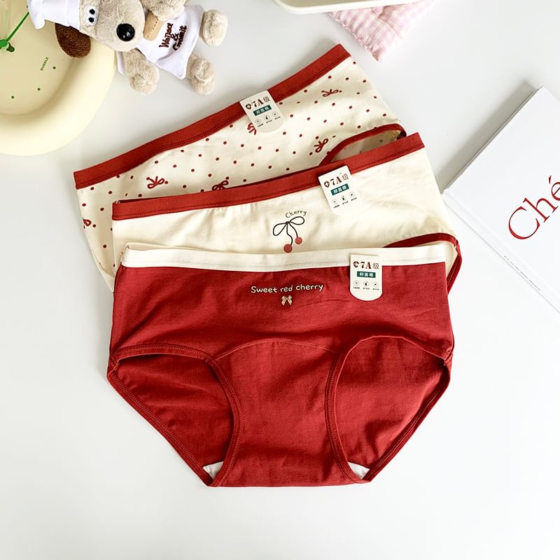 Nikiki - Panty / Set met strikprint en contrasterende rand