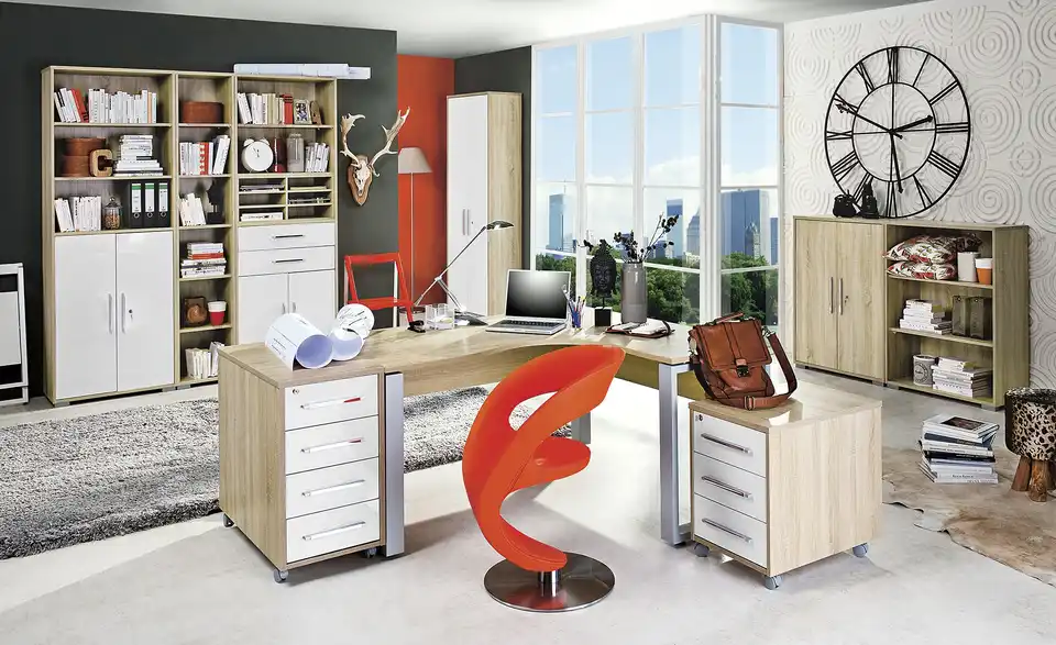 Aktenregal 214,5 cm 80 cm Eiche Sonoma (Nachbildung)