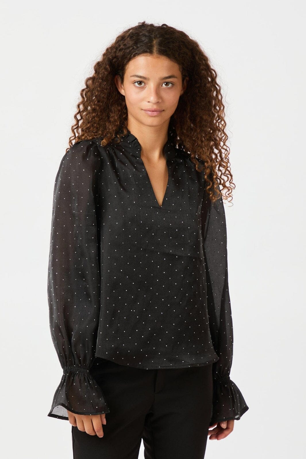 Neo Noir Amara Bedazzled Blouse 164237