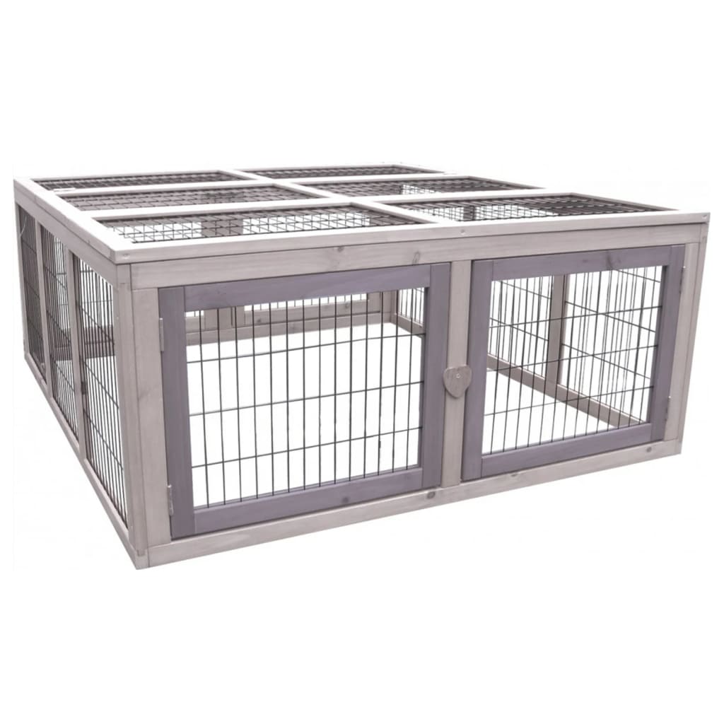 Clapier arena cottage 107x116x47 cm gris