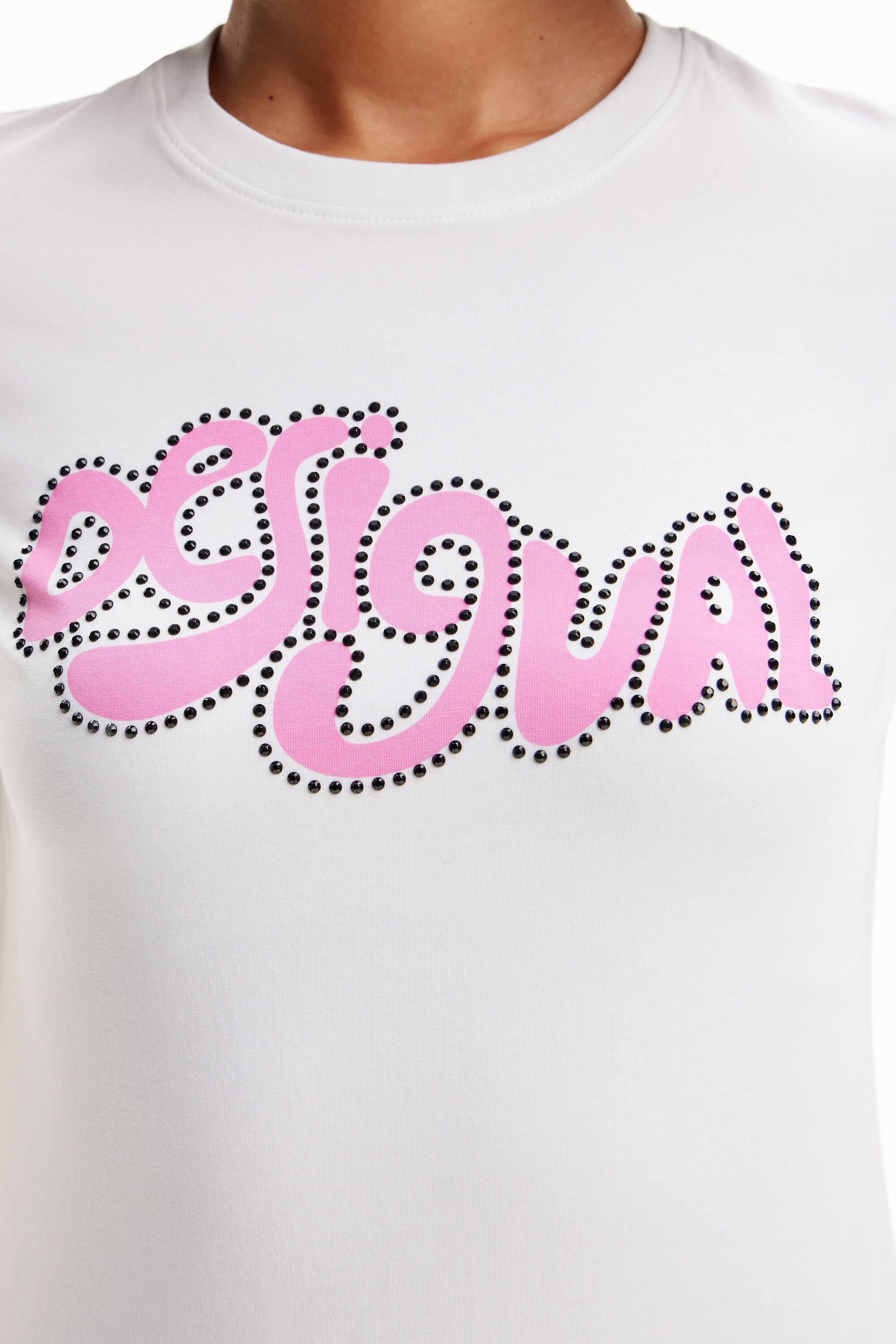 T-shirt manches courtes strass