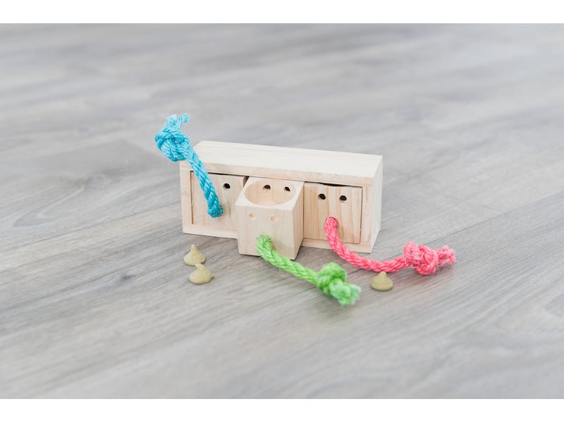 Trixie Spielzeug Snack Würfel, 15 x 5.5 x 6 cm Snackspielzeug für Vögel