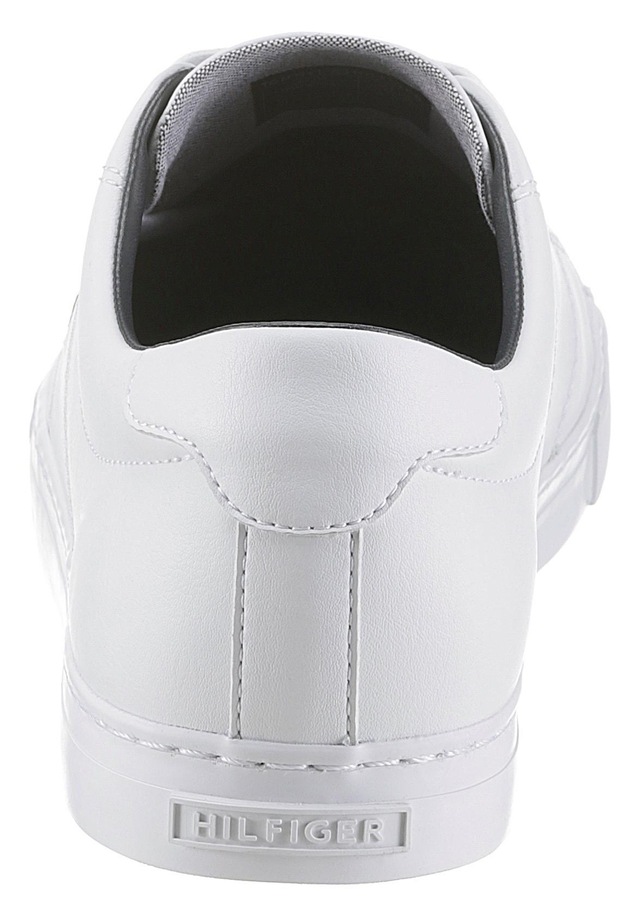 Tommy Hilfiger Sneaker »ESSENTIAL LEATHER SNEAKER«  , Freizeitschuh, Halbschuh, Schnürschuh mit Flaggenstickerei