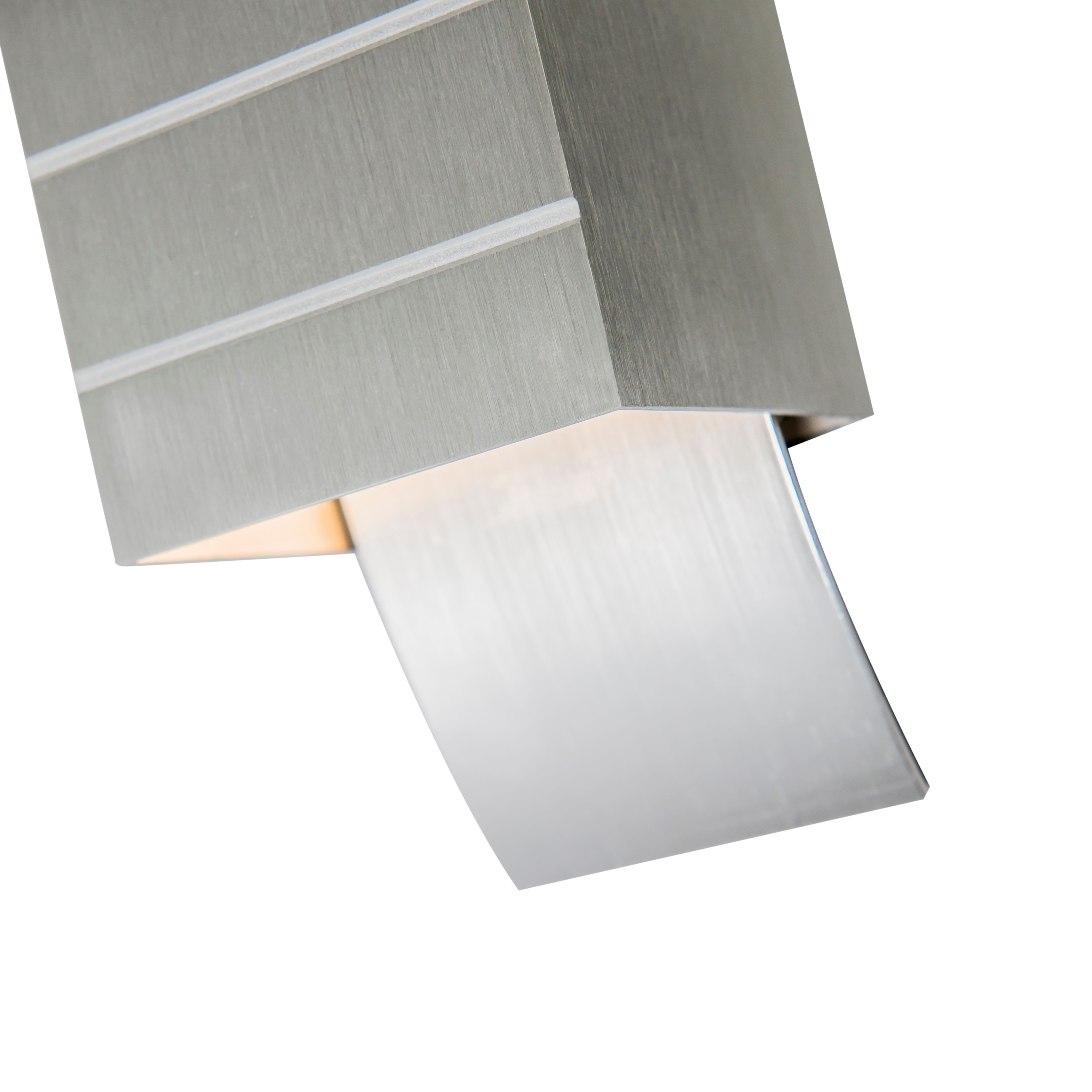 Moderne wandlamp aluminium met lichteffect - Amy